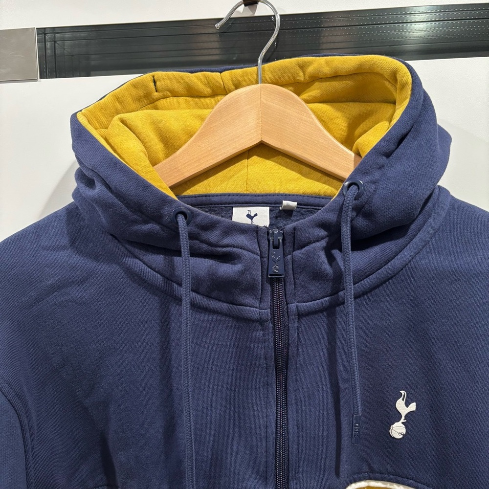 Tottenham HotSpurs Mens Color Block Full Zip Hoodie Mens XL EPL Futbol Soccer - Picture 3 of 14
